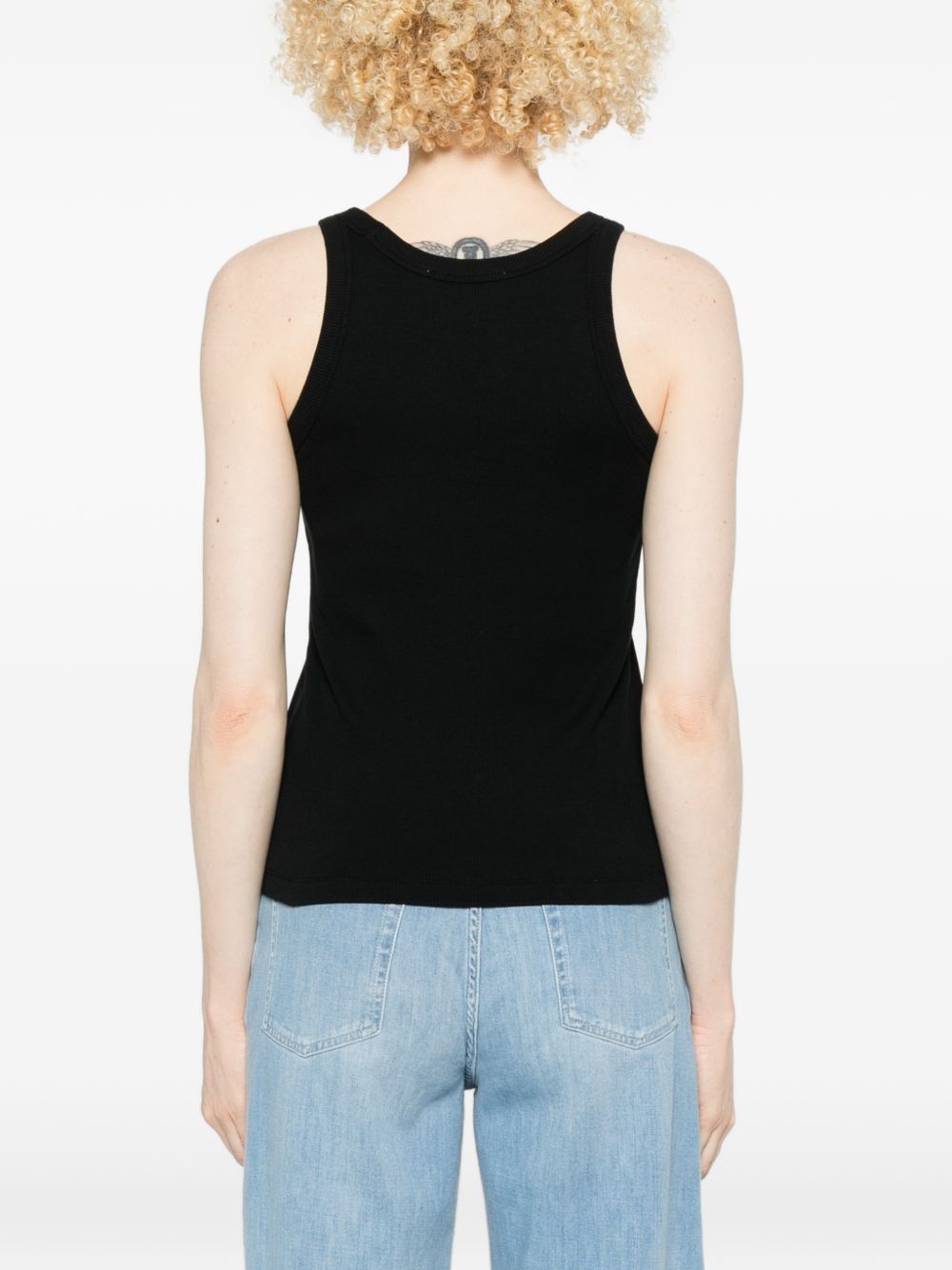 Maison Kitsuné Maison Kitsuné Logo cotton tank top - view 4