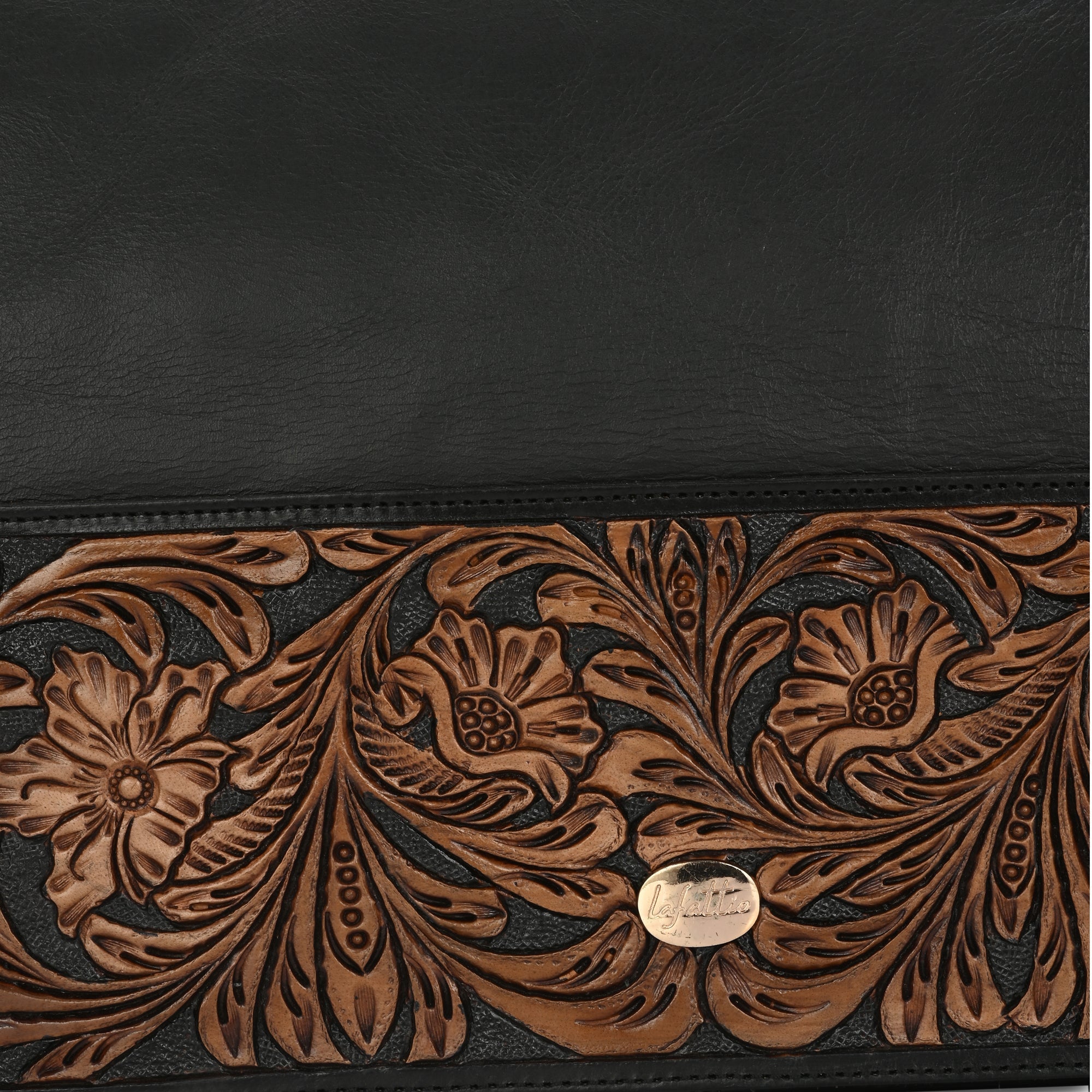 Hand-Carved Bags by Lafattio – Black - view 2