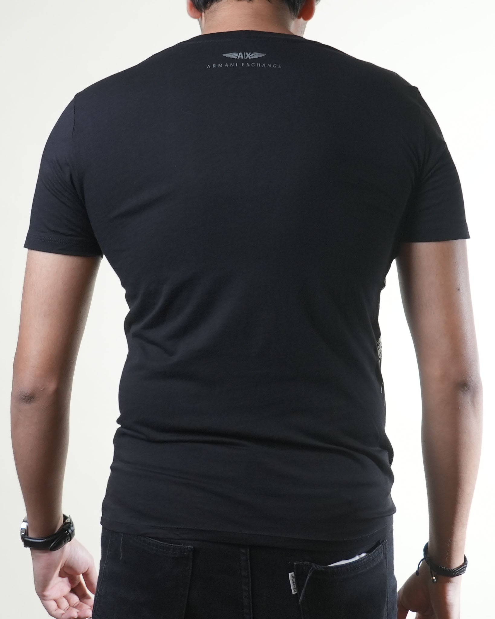 Armani Exchange Eagle Print Black Tshirt - view 3