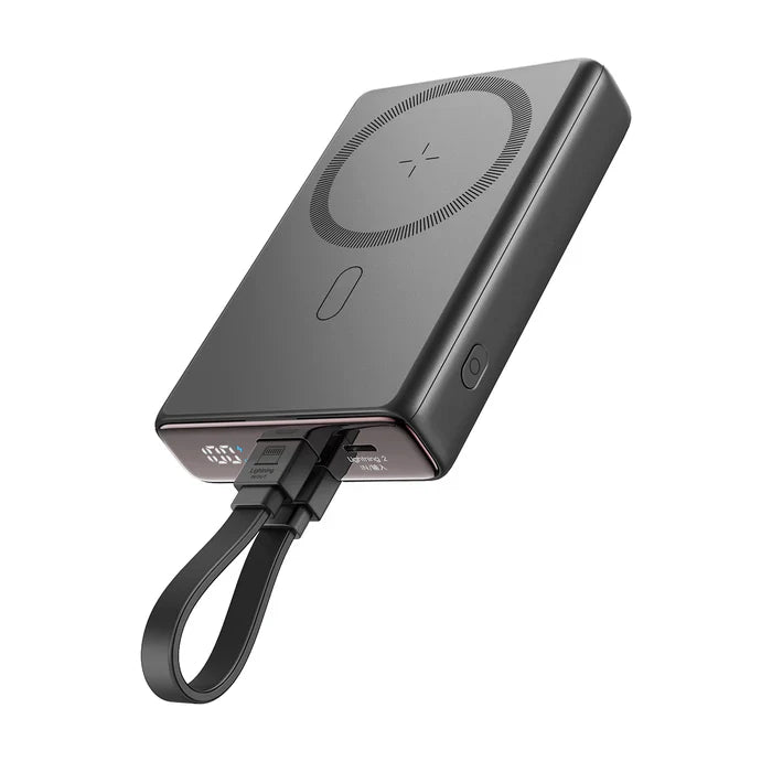 Million Cases Dynamic 10000mAh 20W Kickstand Power Bank with Built-in Cable