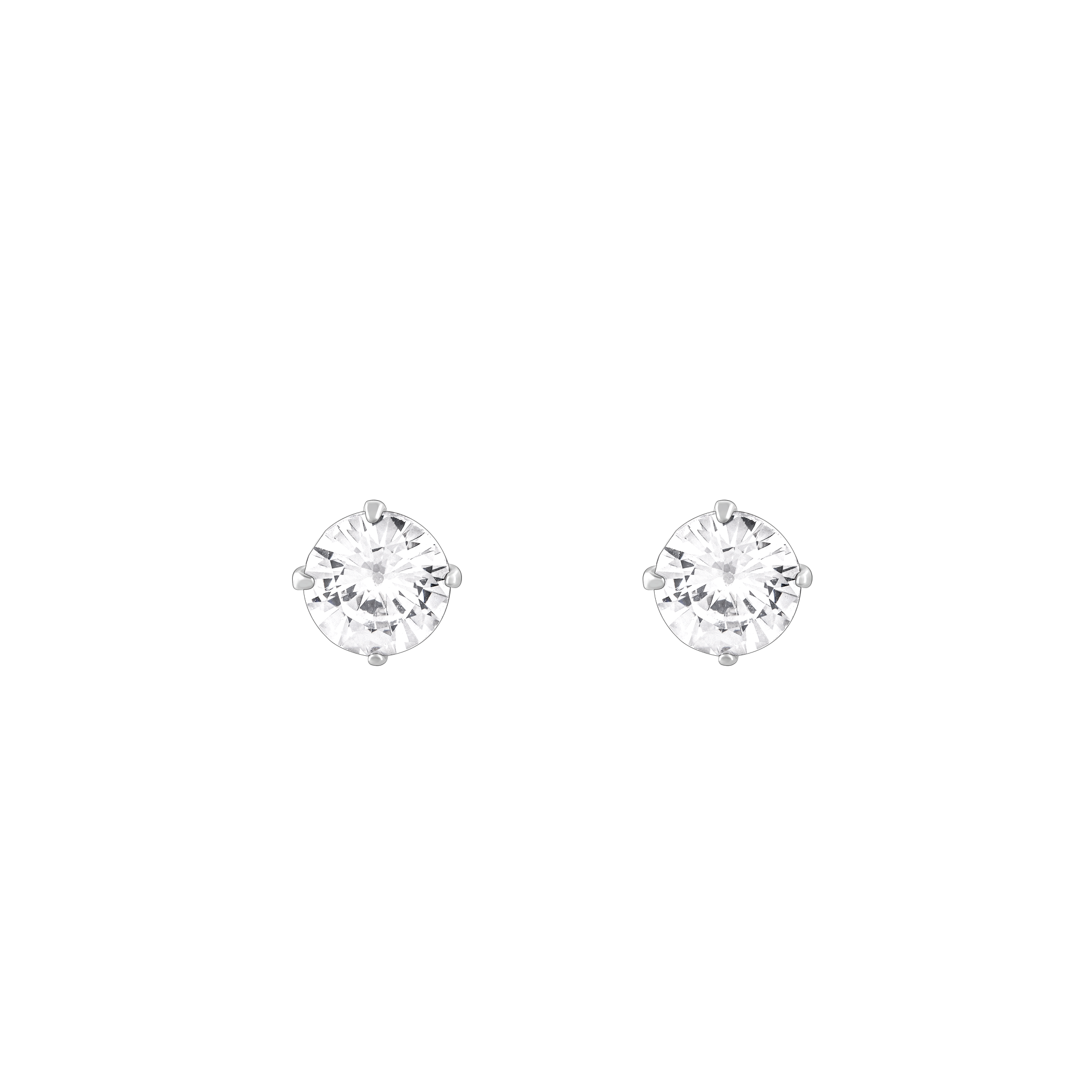 GIVA Jewellery Zircon Stoned Silver Studs - view 5