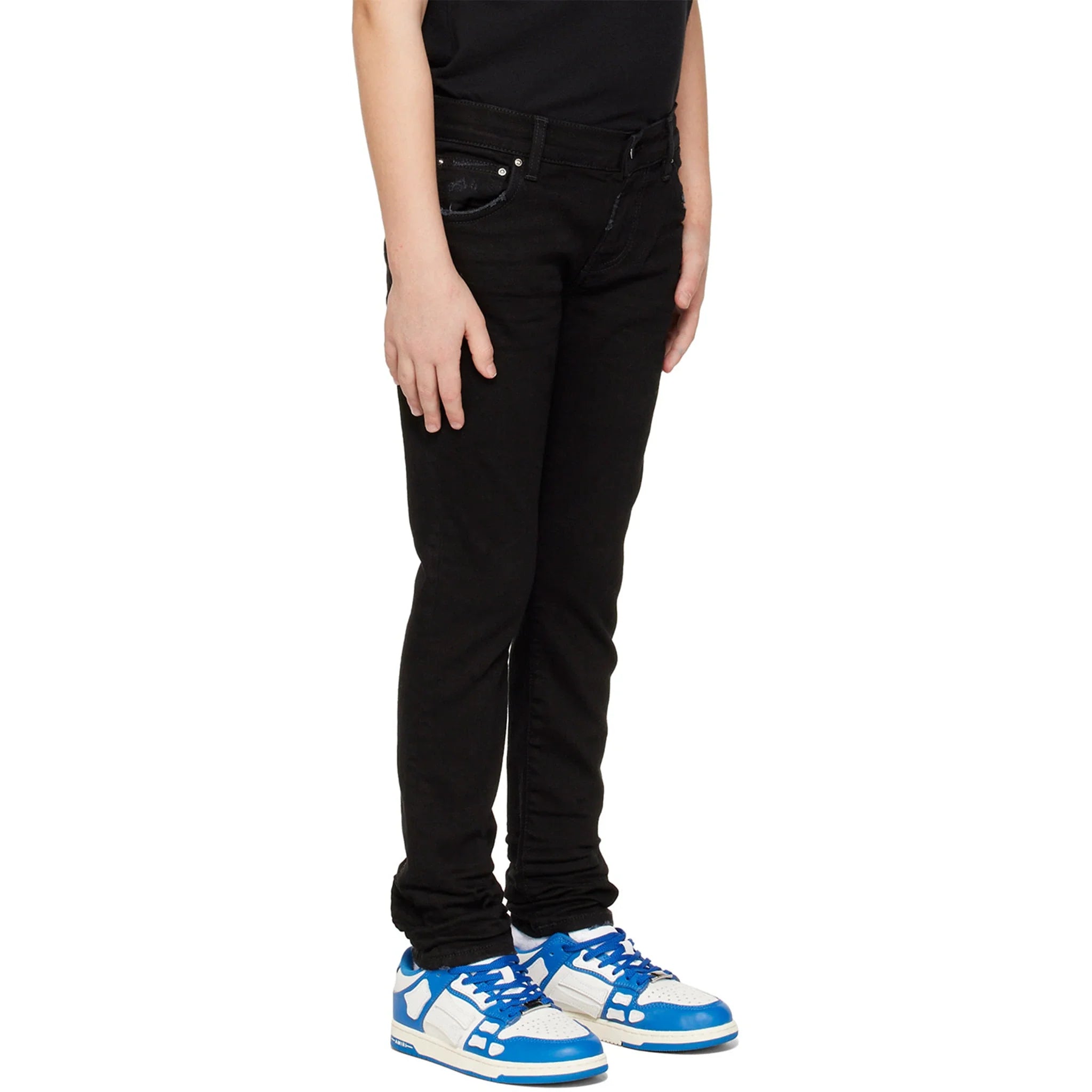 Amiri Kids Stack Black Jeans - view 2