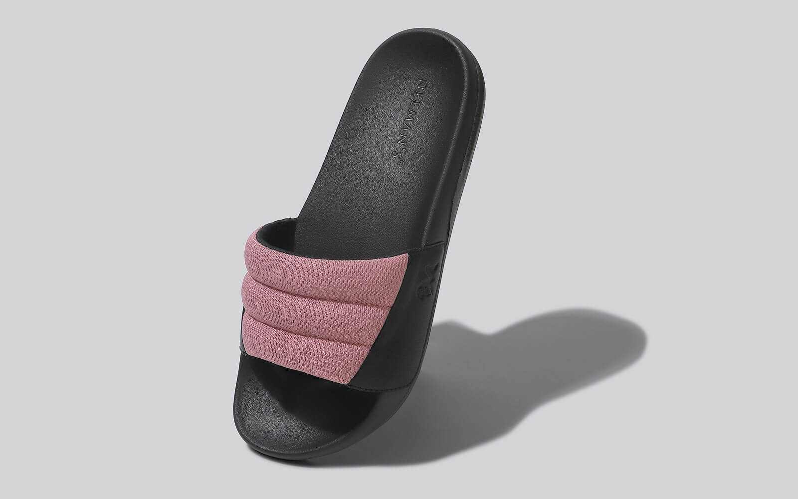 Neeman's Squooshy Slides for Women : Black-Pink