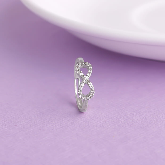GIVA Jewellery Silver Infinite Grace Ring - view 2