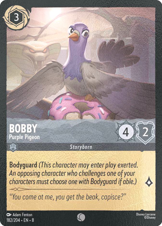 Lorcana Bobby - Purple Pigeon - 182/204 [Reign of Jafar] [Cold Foil]