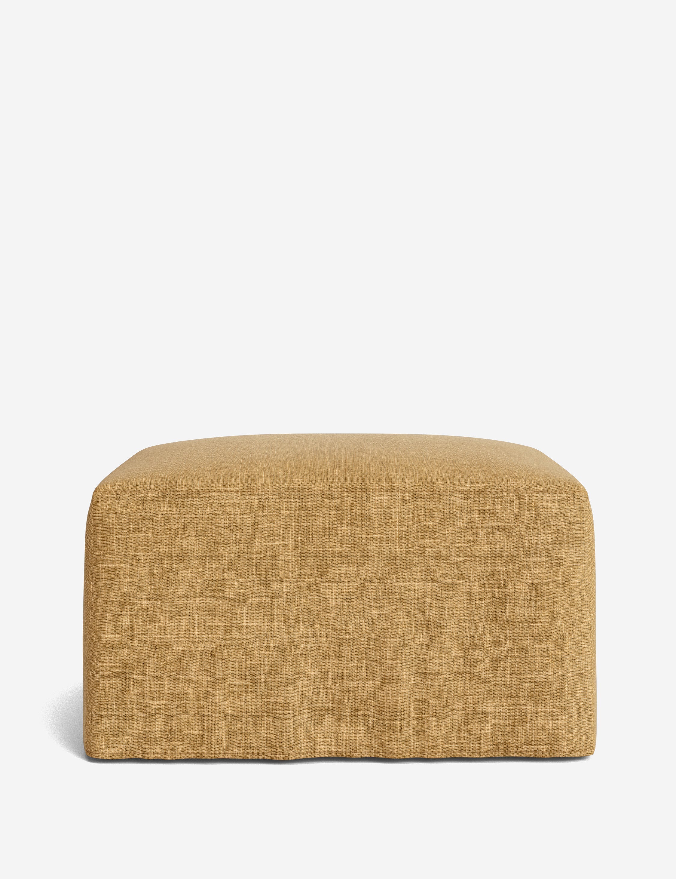 Lulu and Georgia Portola Slipcover Ottoman - view 41