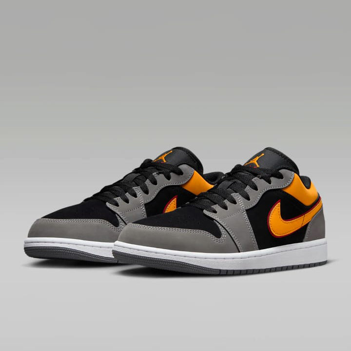 Kicks Machine Air Jordan 1 Low Light Graphite Vivid Orange Sale - view 8