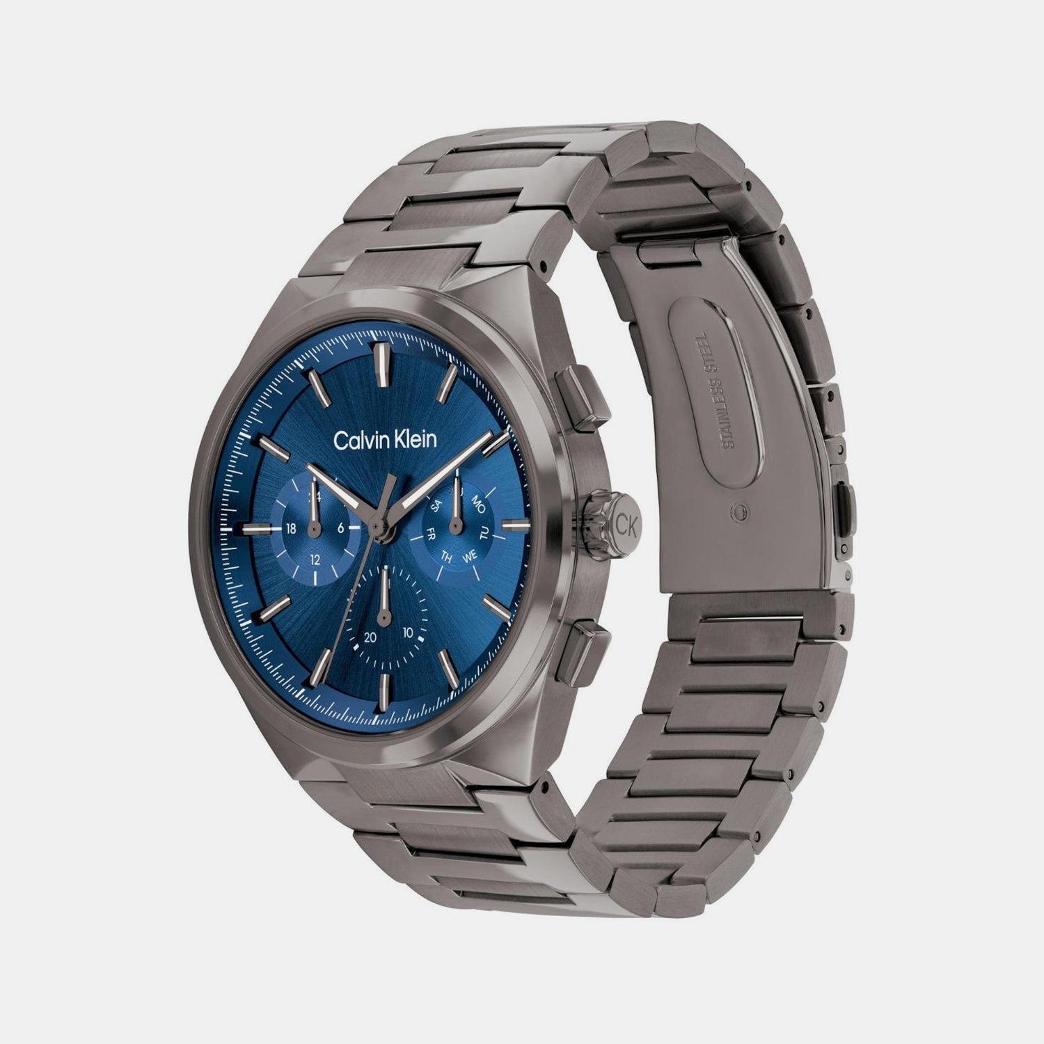 Calvin Klein Distinguish Men Quartz Dark Blue Dial Chronograph Stainless Steel Watch 25200443 - view 2