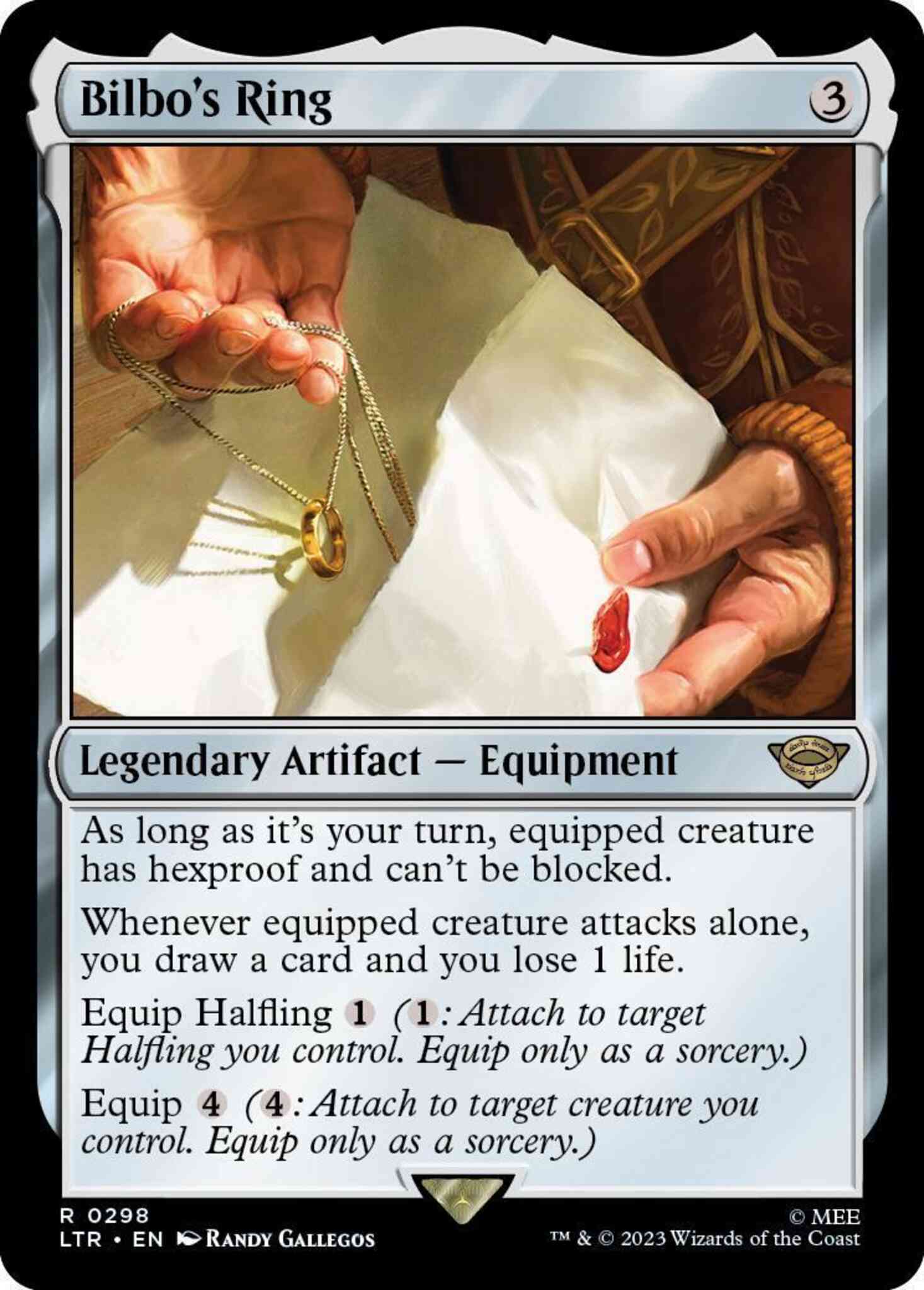 Ring 298 starter – Magic Bilbo's Ring [298] [Starter Kit] [The Lord of the Rings: Tales of Middle-earth] [Non-Foil]