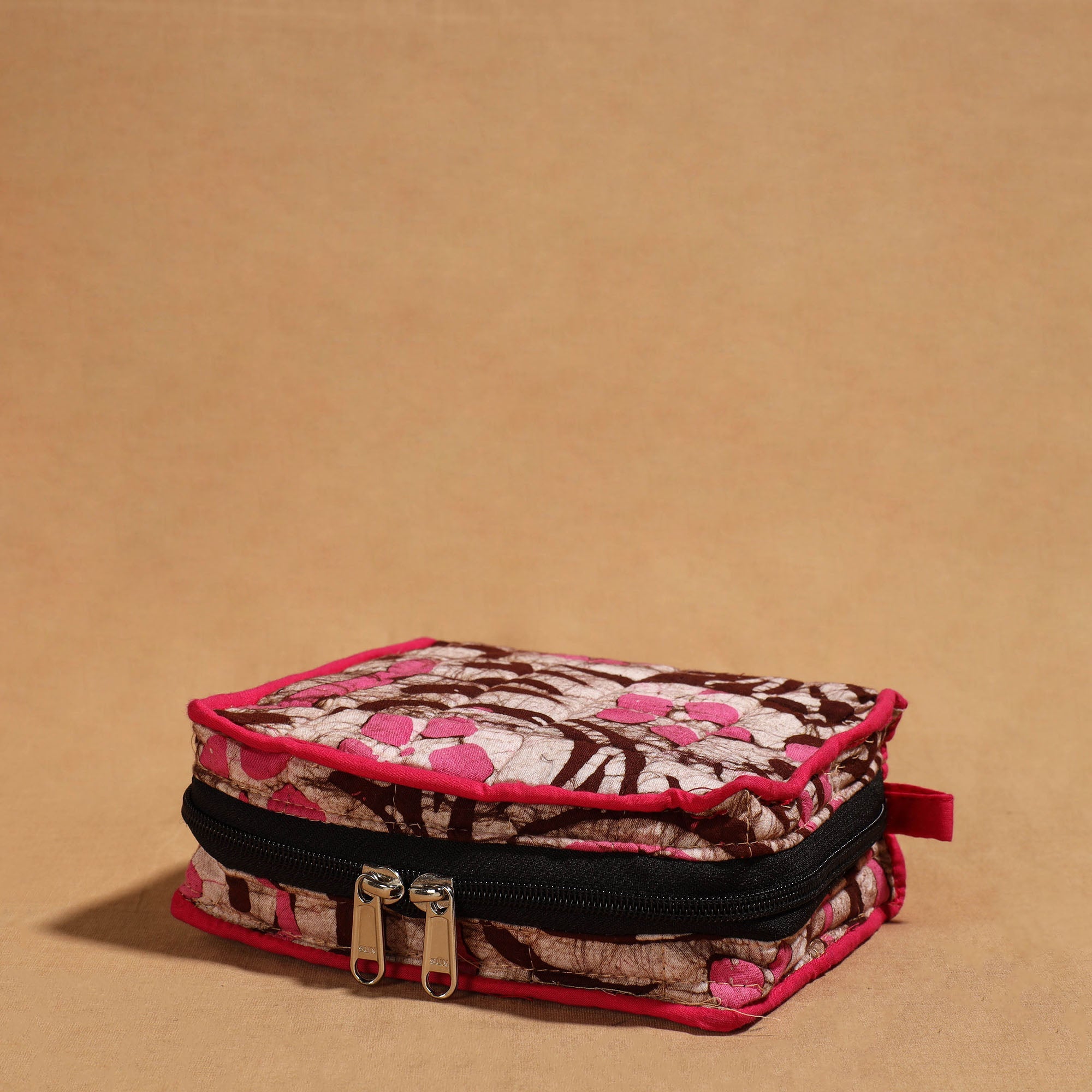 NOORI BAZAR Brown - Handmade 4 Pockets Cotton Jewelry Bag 17 - view 2