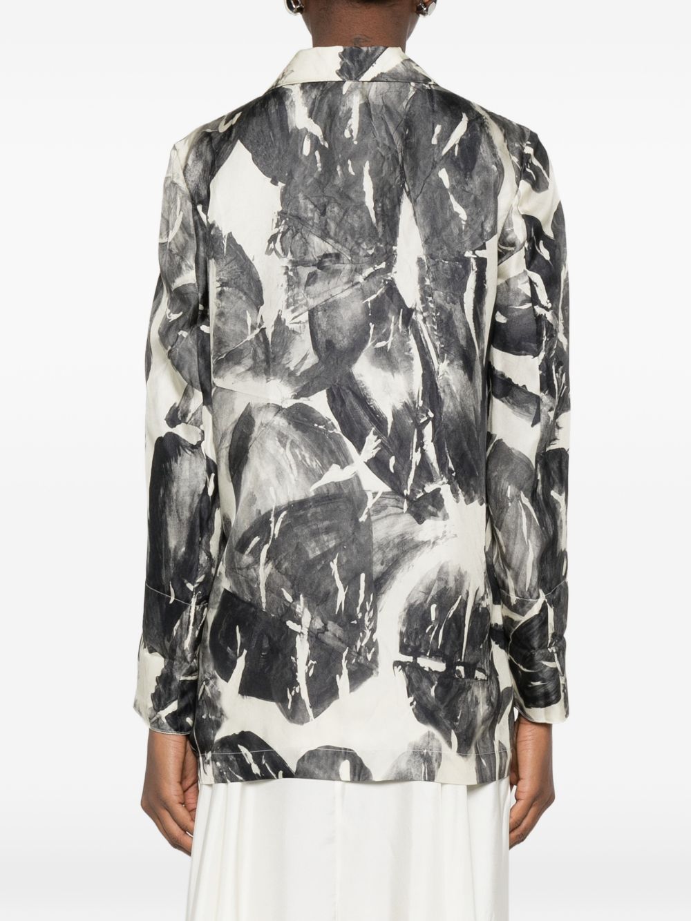 Alysi Silk & Nylon Printed single-breasted jacket - view 4