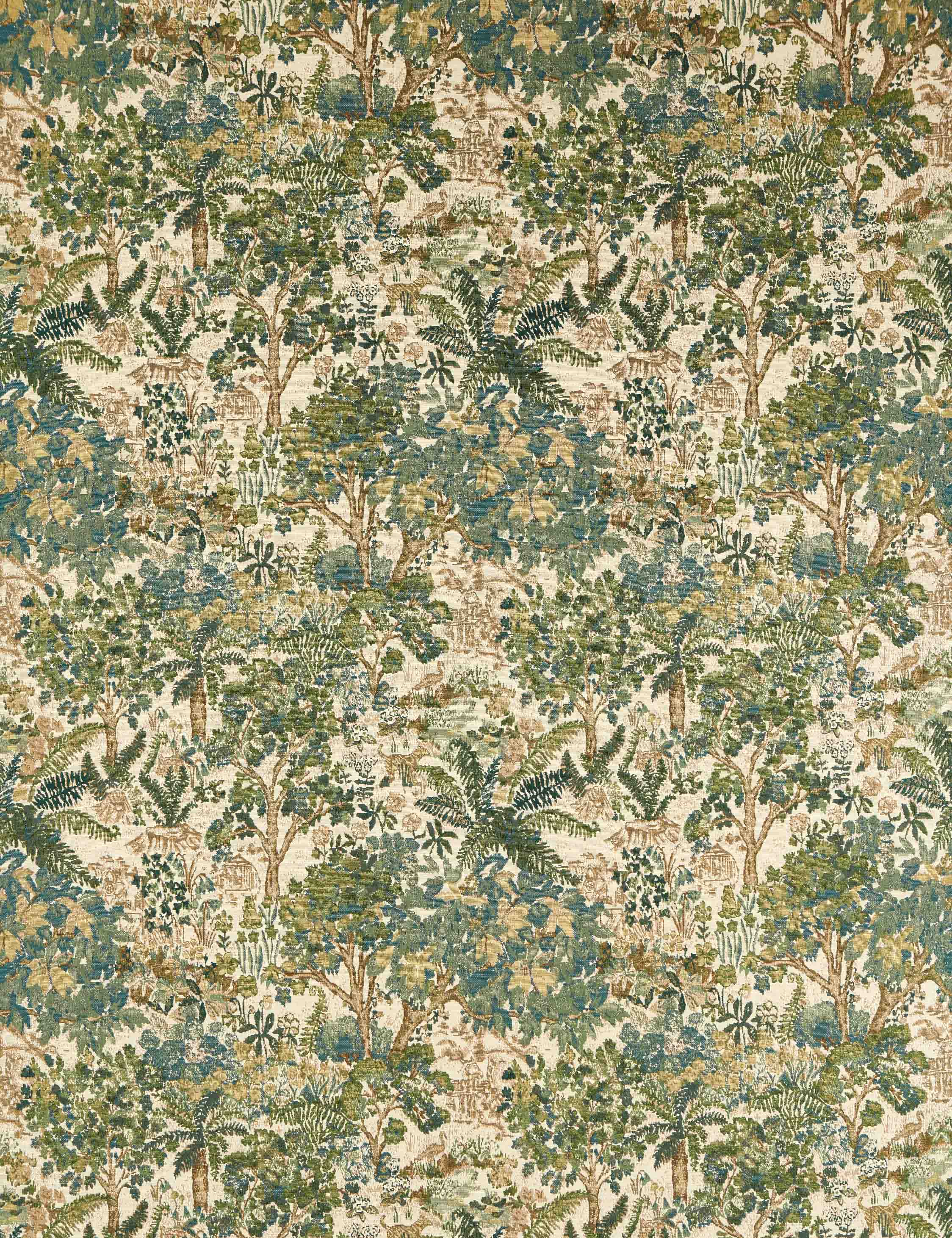 Lulu and Georgia Stumpery Tapestry Cotton Fabric by Sanderson