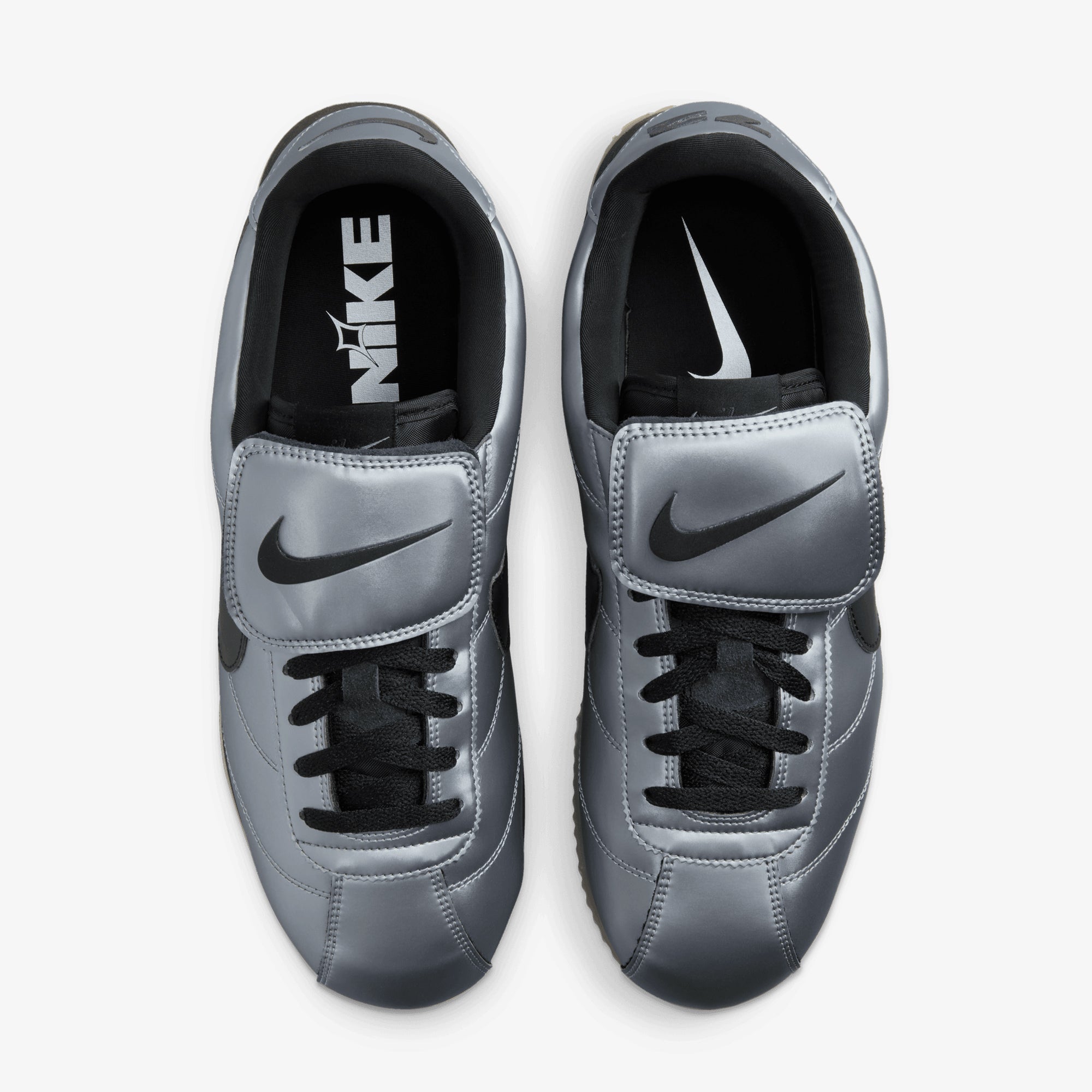 Nike | Cortez { Mtlc Cool Grey/black-gum Dark Brown - view 2