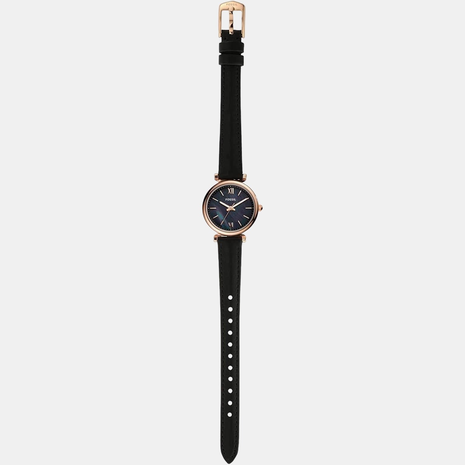 Fossil Carlie Mini Women Quartz Black Dial Analog Leather Watch ES4700 - view 2