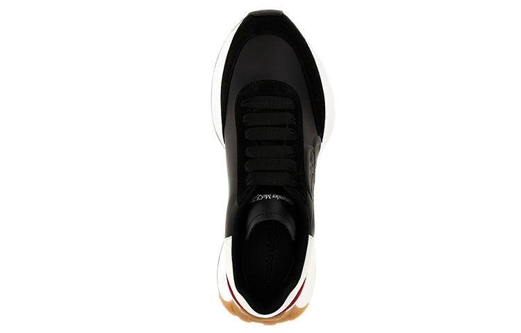 Alexander Mcqueen Sprint Runner Black White Red - view 4