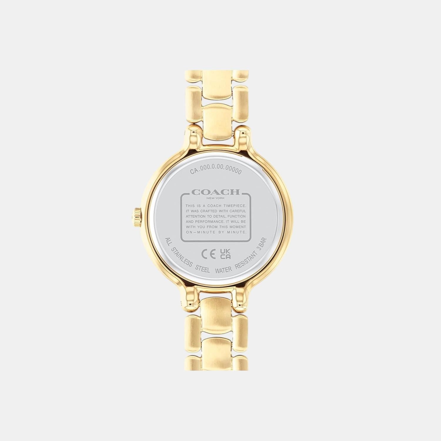 Coach Chelsea Women Quartz Thin Gold Dial Analog Stainless Steel Watch 14504125 - view 3