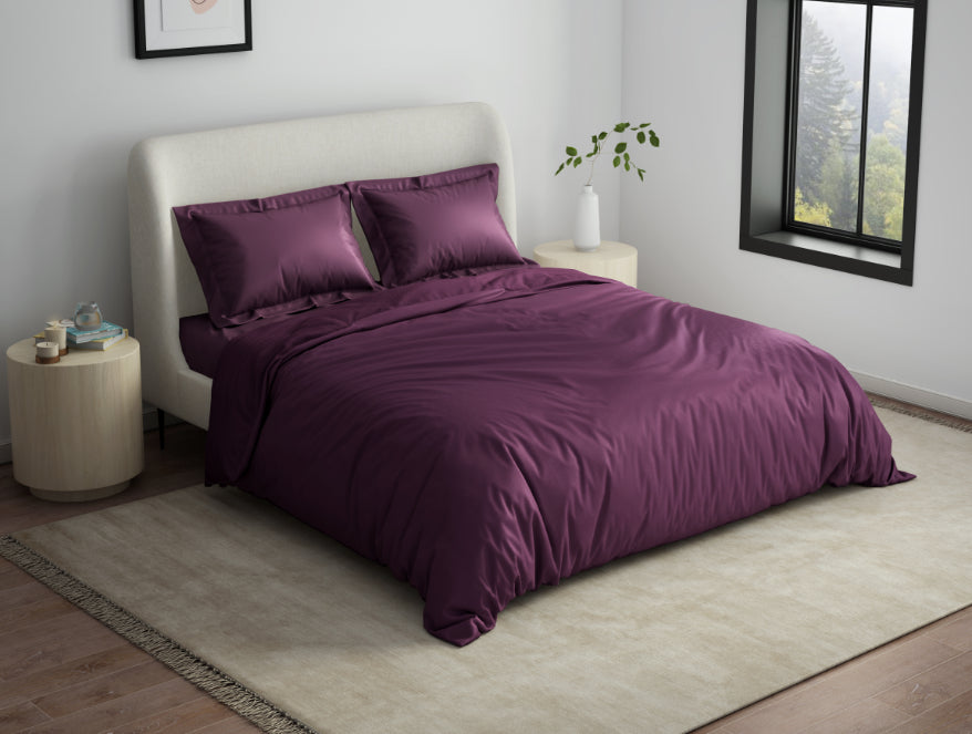 Spaces India Solid Purple Solid Fleece Blanket - Cushlon By Spaces - view 2