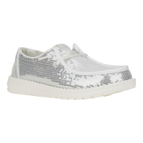 HEYDUDE shoes Wendy Disco Sequin - SIlver/White - view 7