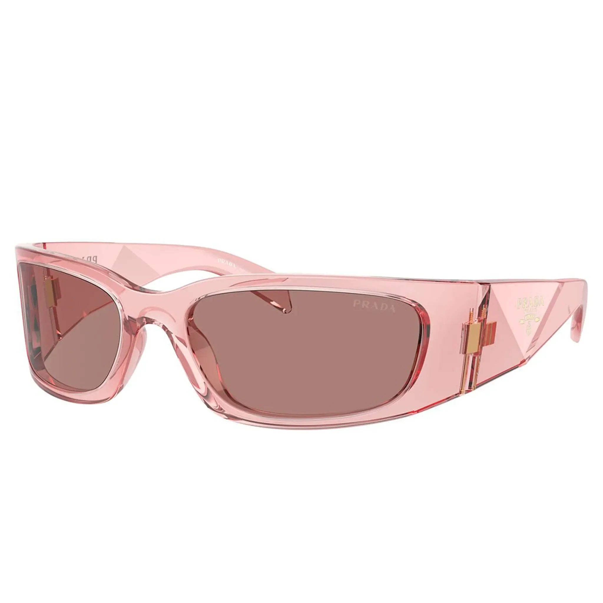 Prada PR A14S 19Q10D Transparent Peach Sunglasses - view 2
