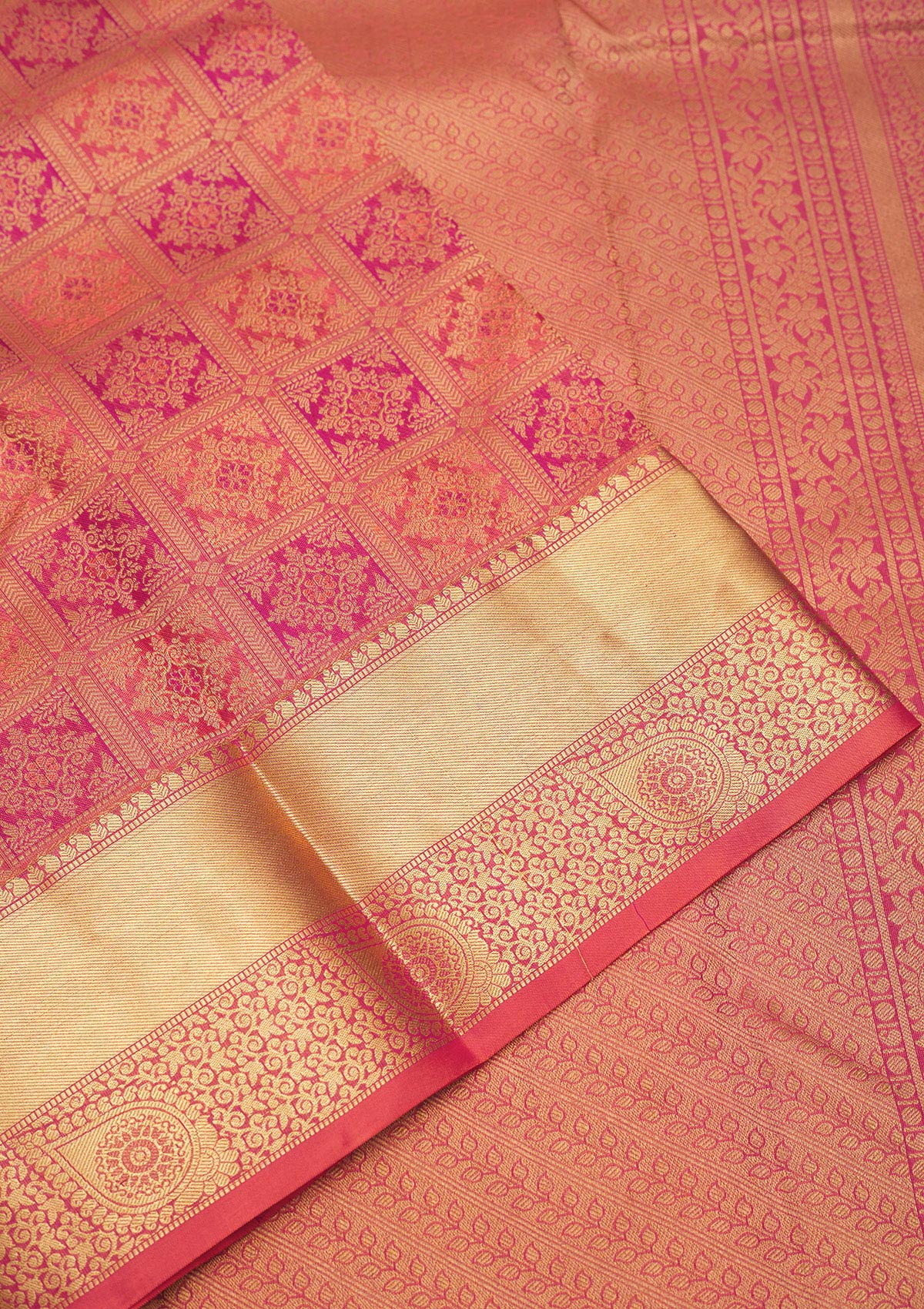 Koskii Pink Zariwork Pure Silk Saree – Women's - view 4