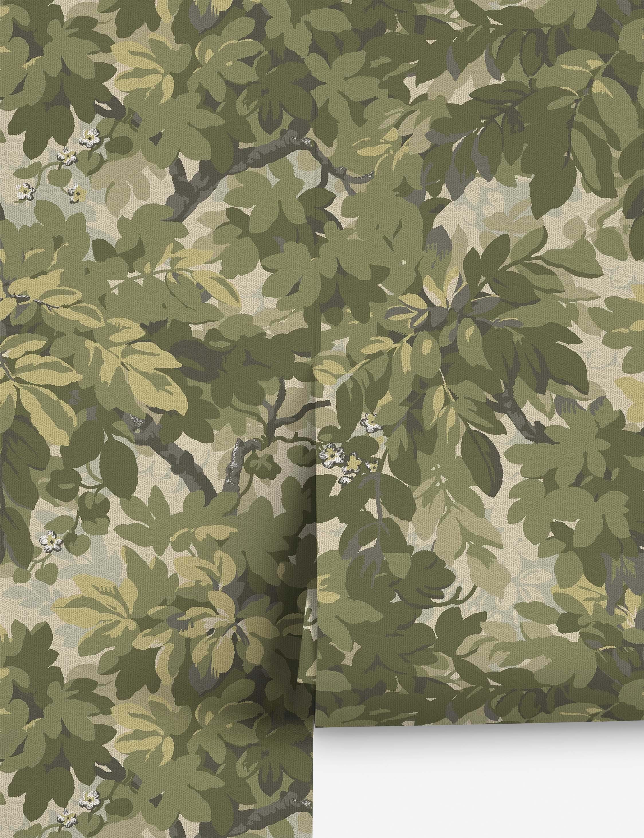 Lulu and Georgia Laslett Wallpaper – Olive