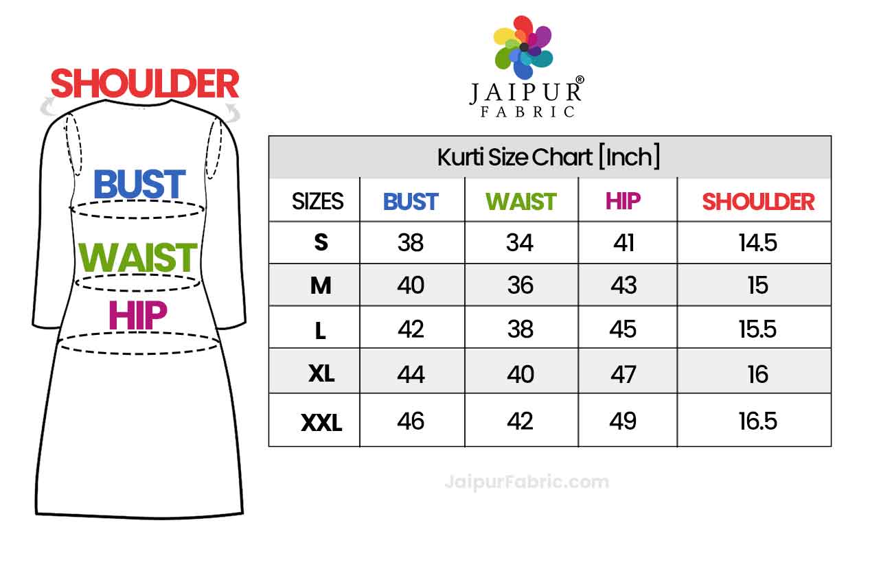 JaipurFabric® Women Peach Cotton Kurti With Palazzo - view 7