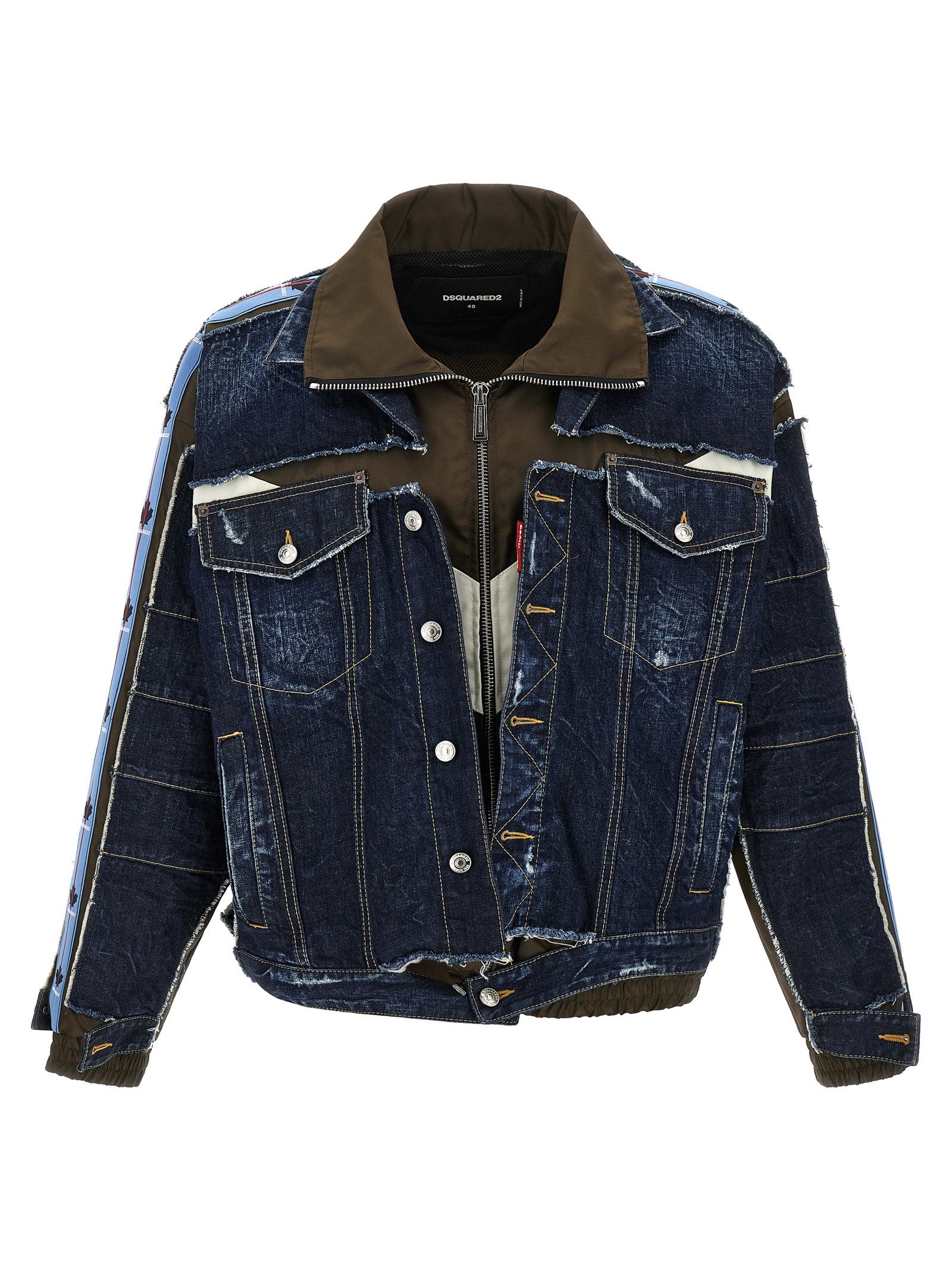 Dsquared2 Multilayer Denim Jacket – 100% cotton