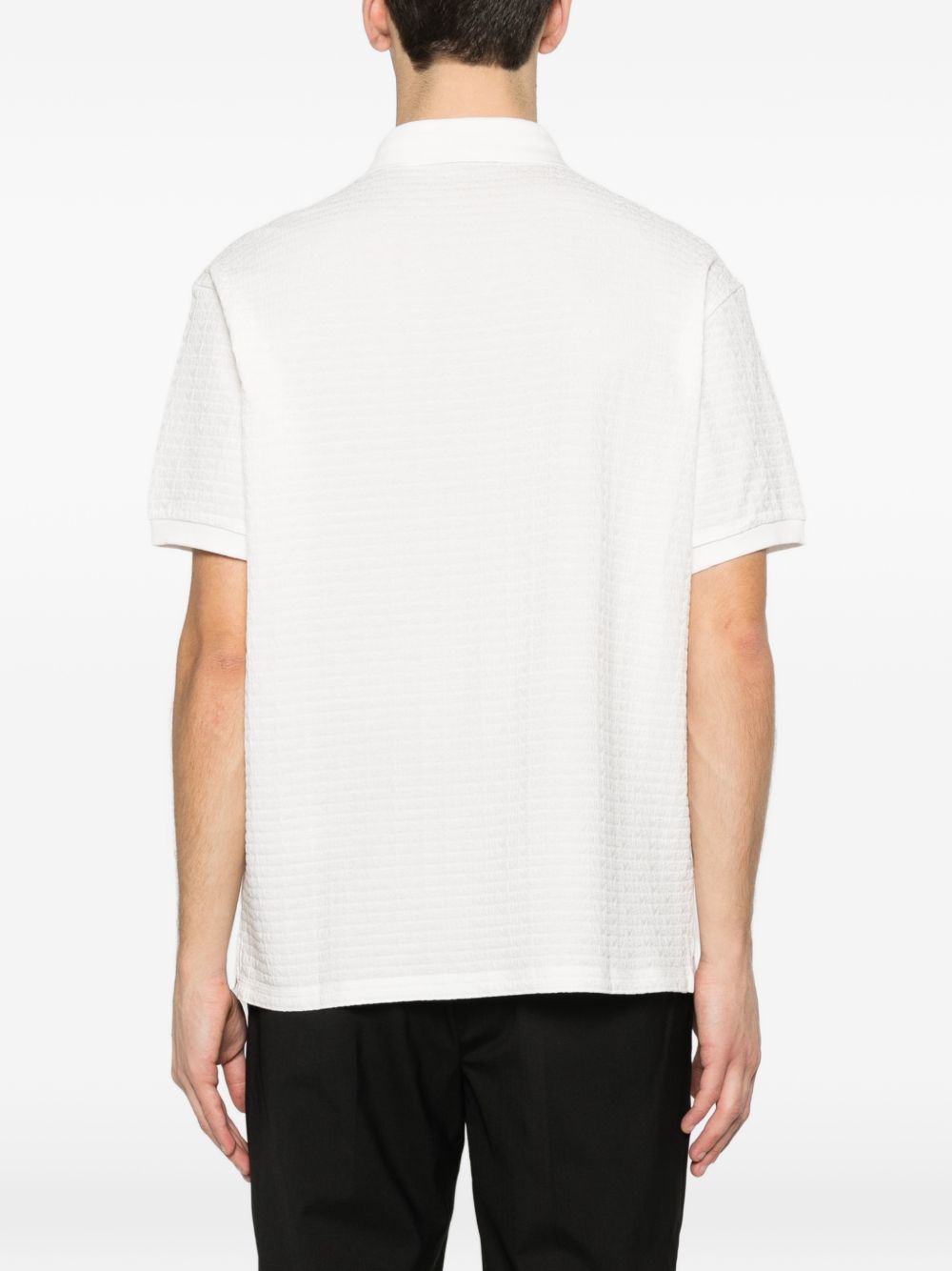 Emporio Armani Logo cotton polo shirt – 100% Cotton - view 5