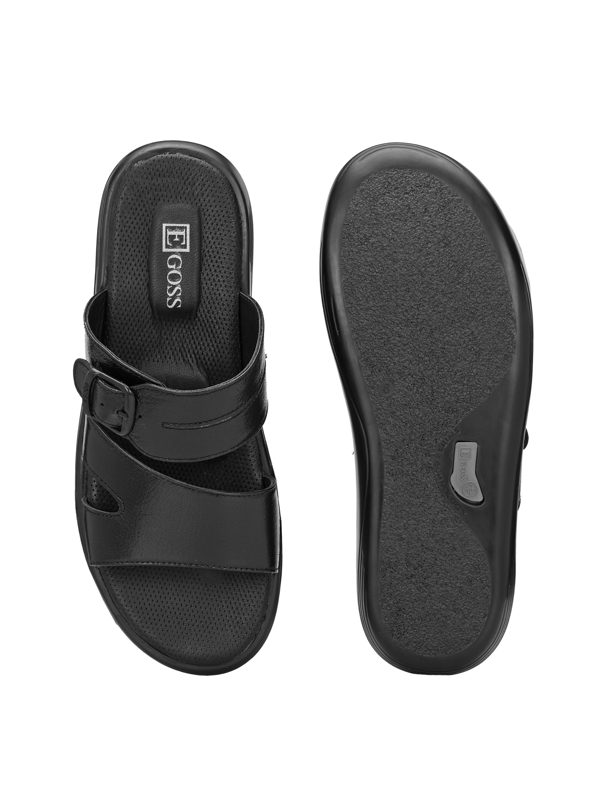 Egoss Shoes Egoss Leather Slippers For Men - view 13