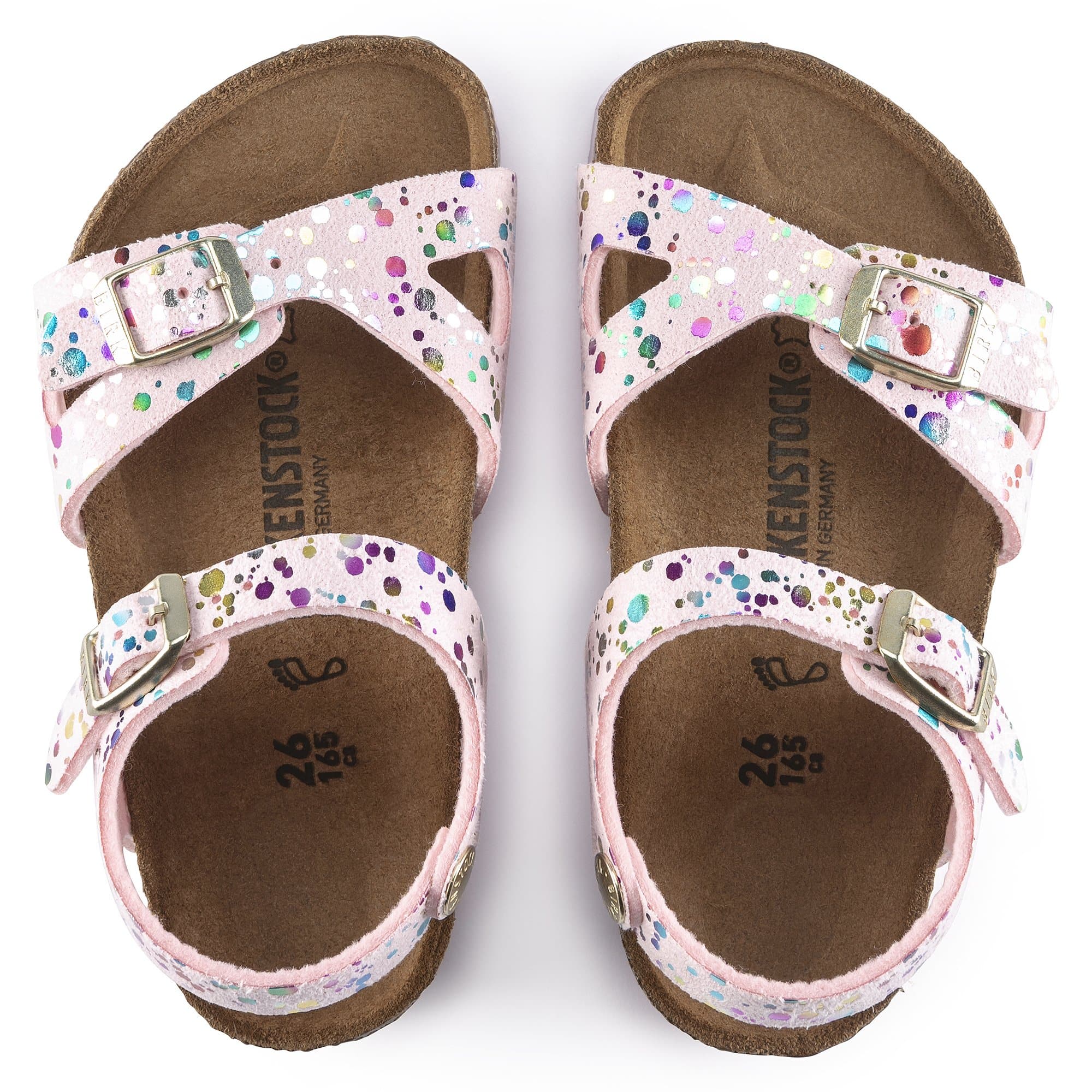 Birkenstock Rio Kids Synthetics – Pink Pink/Confetti Rose - view 2