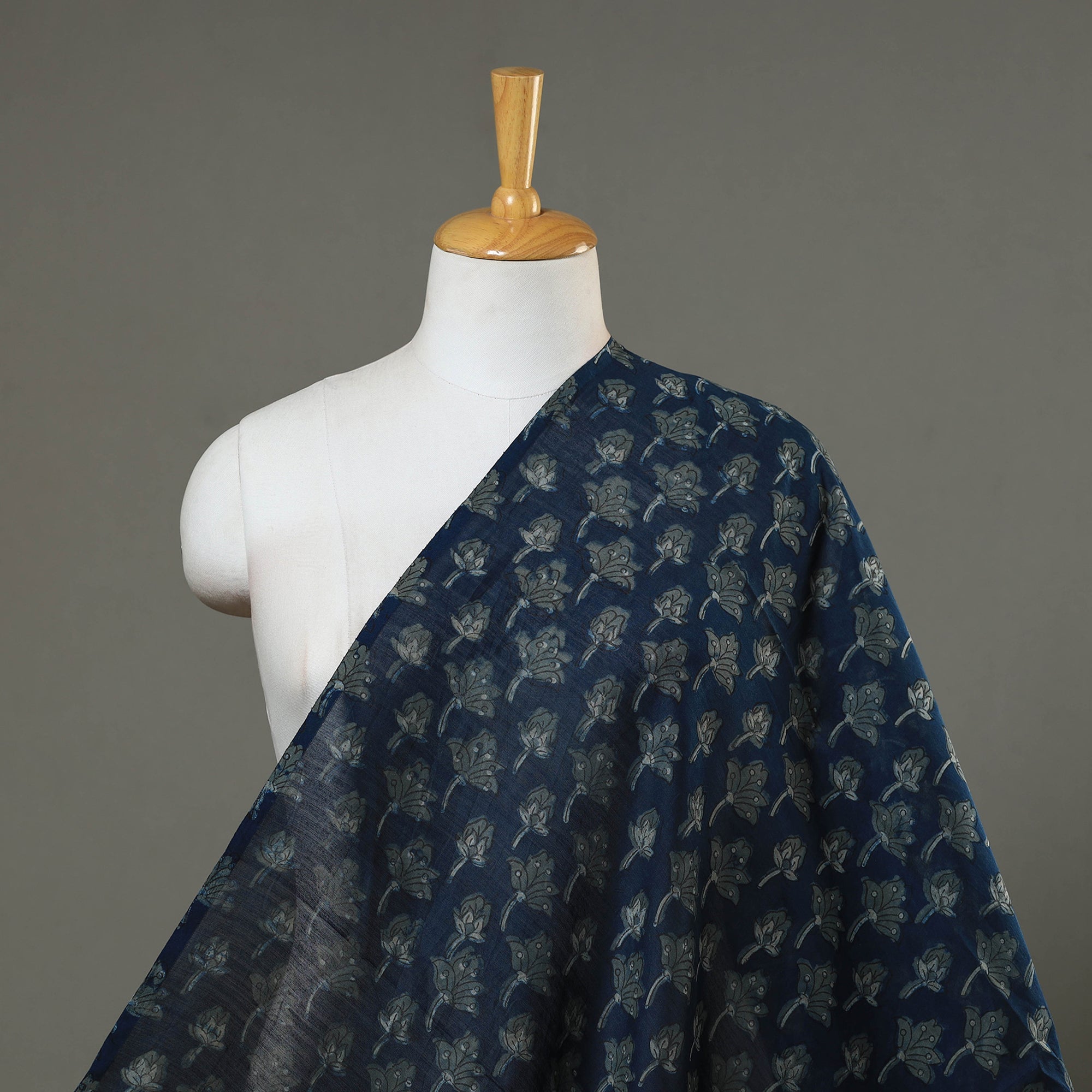 HAVELI CHRONICLES Natural Dyed Chanderi Silk Akola Print Fabric 13