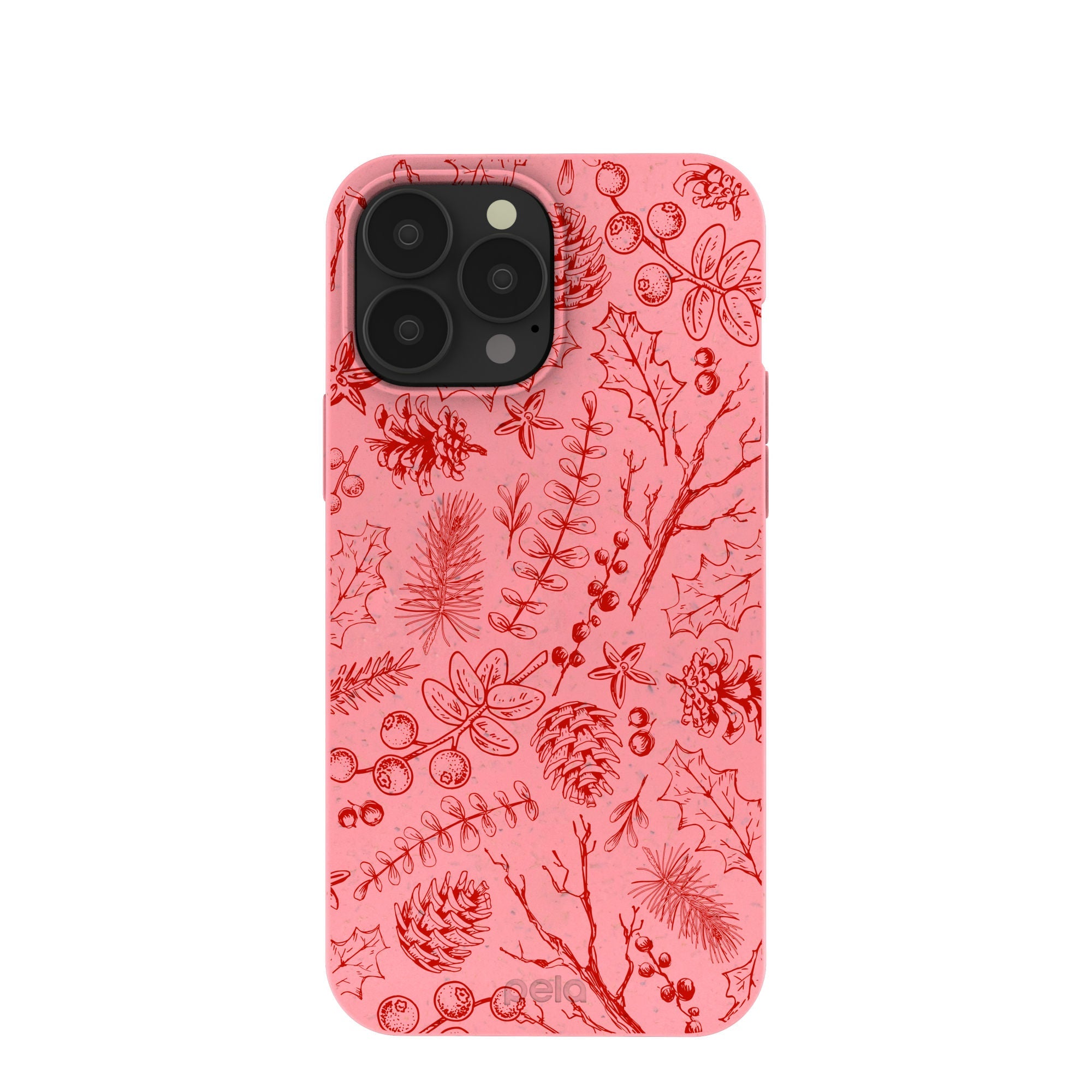 BlackTree Bubblegum Pink Festive Forest iPhone 13 Pro Max Case