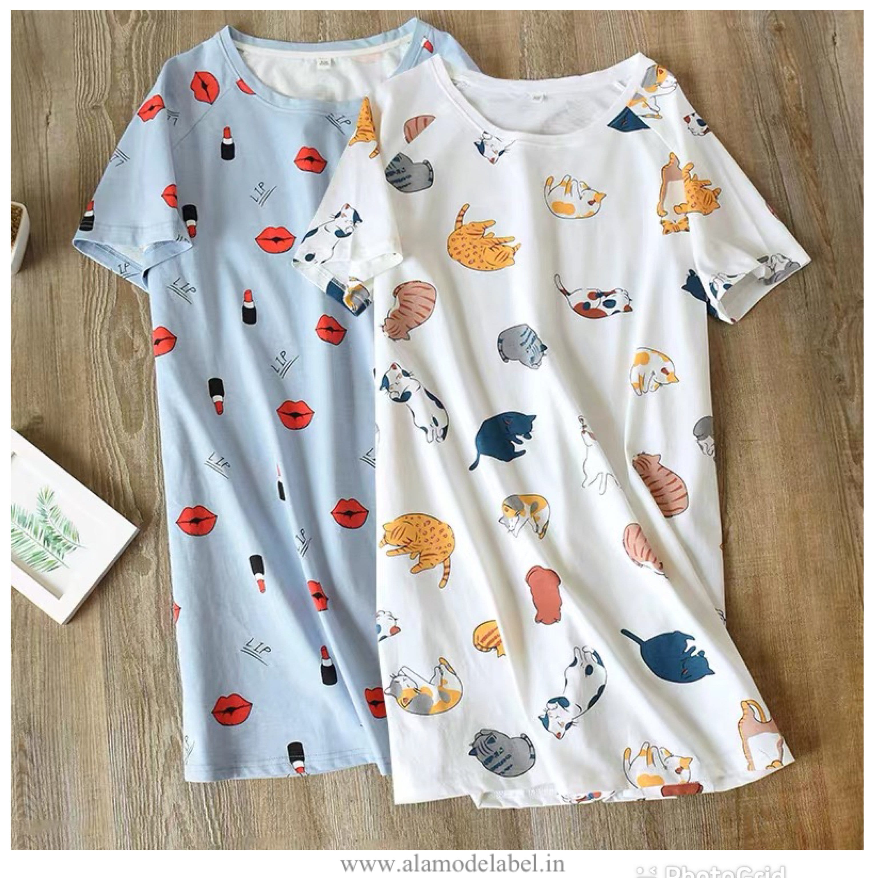 Alamode By Akanksha Silvesta Cotton Nightdress