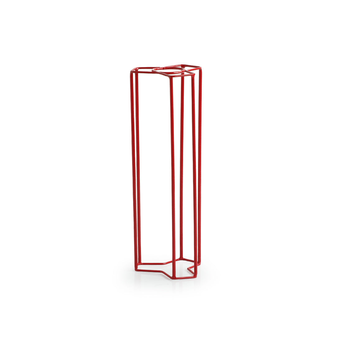 EXCLUSIVELANE 'Modern Glass Garden' Test Tube Table Planter/Vase (10 Inch, Red) - view 4