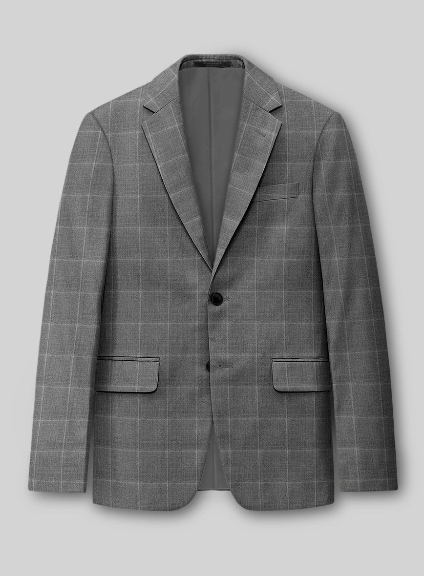 StudioSuits Reda Lindale Gray Checks Wool Jacket