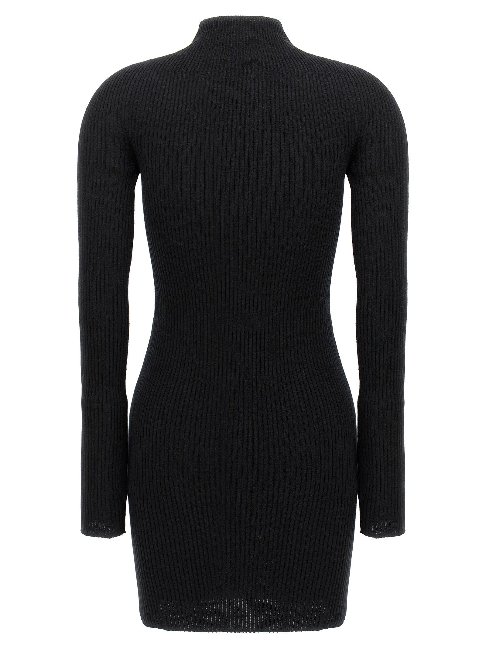 Courreges Solar Light Rib Dress – 80% cotton, 20% wool - view 2