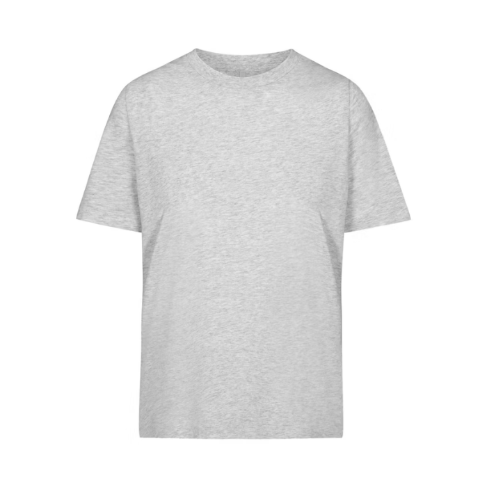 HYPE ELIXIR Skims Relaxed Tees Shrunken T-Shirt Light Heather Grey
