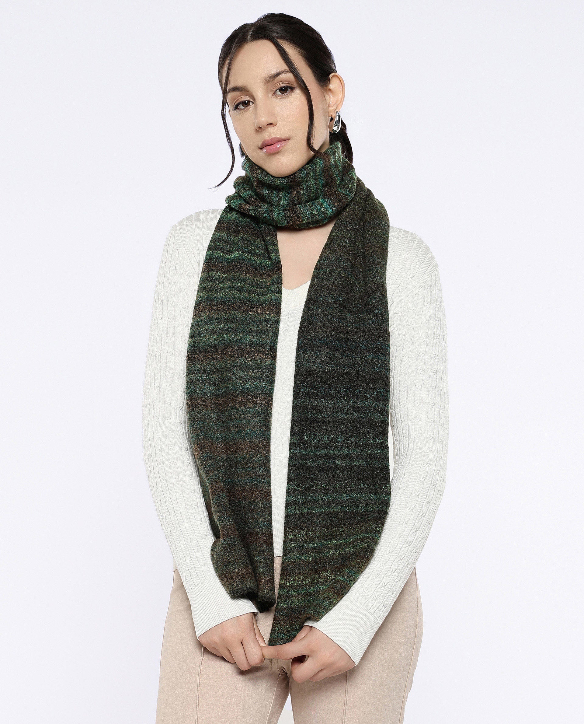 Rareism Women Muffy 3 Multi Plain Muffler