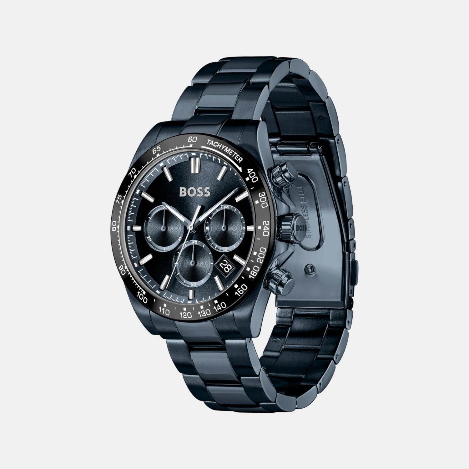 Boss Hero 2.0 Men Quartz Blue Dial Chronograph Stainless Steel Watch 1514270 - view 2