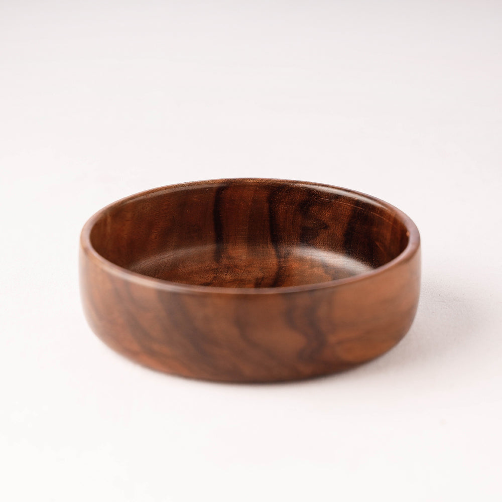 HAVELI CHRONICLES Brown - Handcrafted Sheesham Wooden Bowl