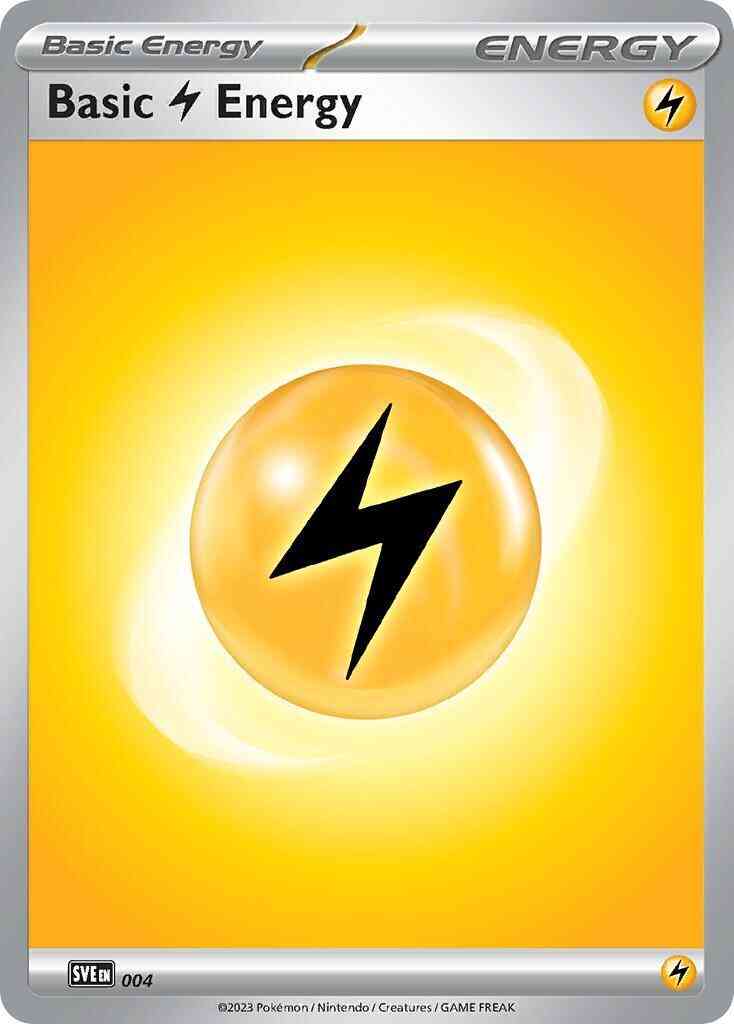Pokémon Basic Lightning Energy - 004 - Common [sve-004] [Non-Holo]