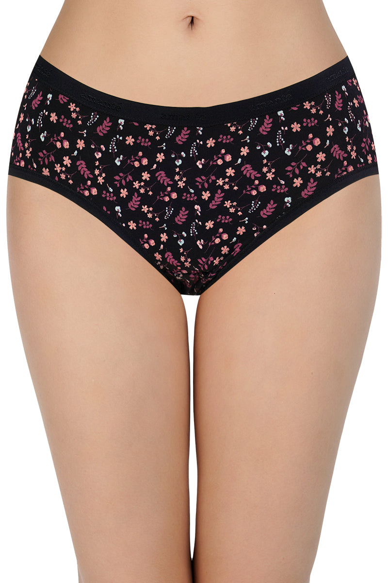 Amante Low Rise Print Hipster Panties (Pack of 3) - view 2
