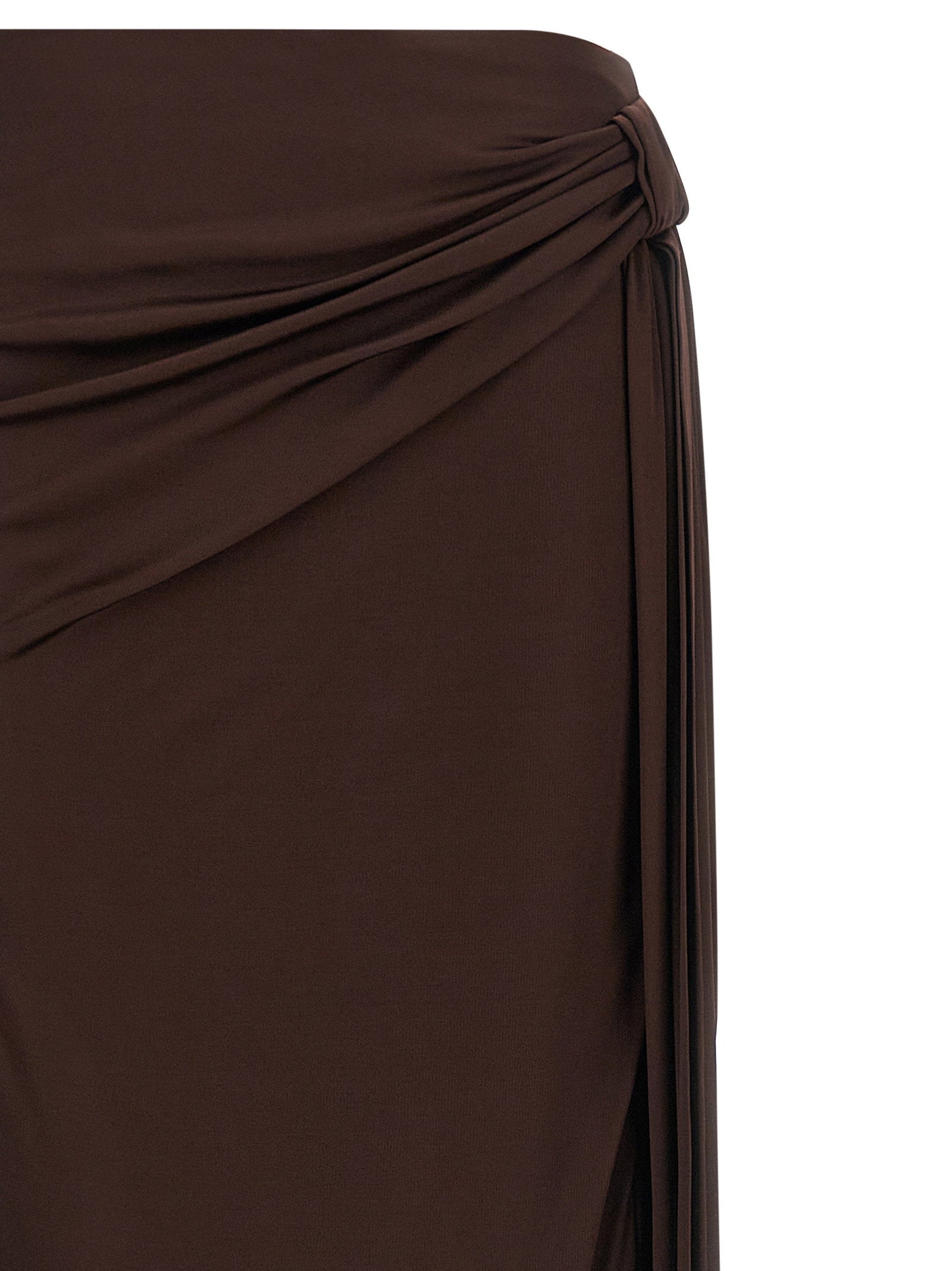 Elisabetta Franchi Shiny Viscose Skirt – 100% viscose - view 3