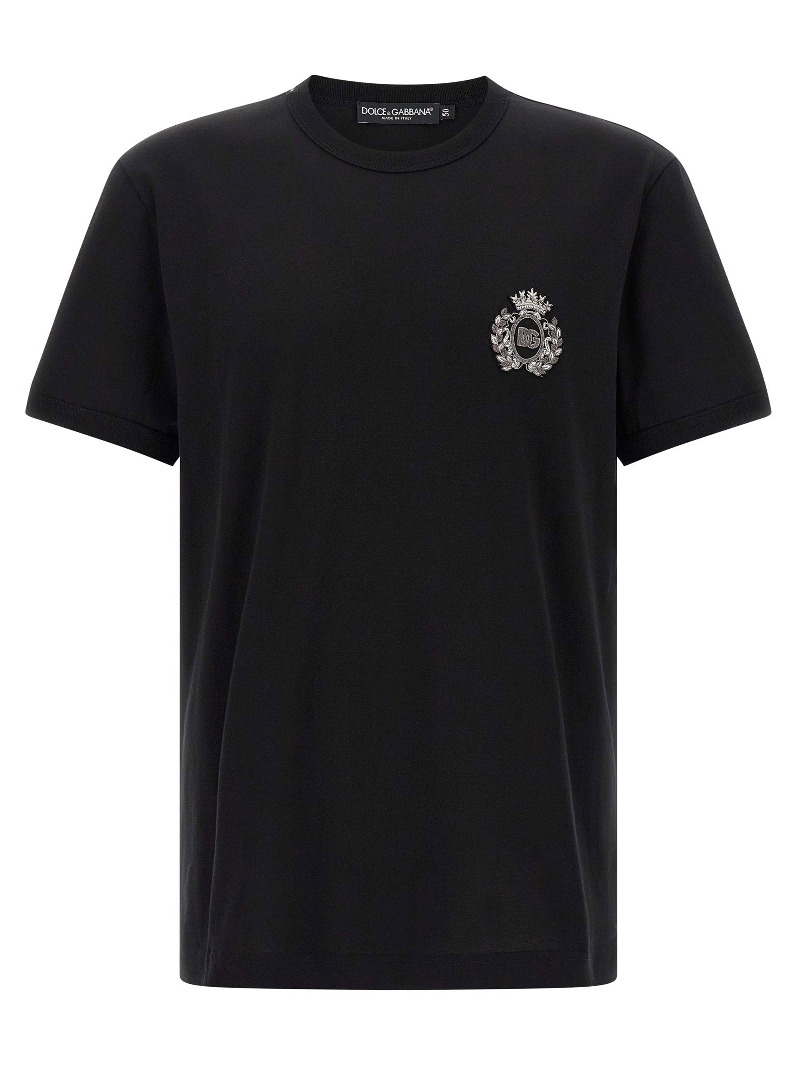 Dolce & Gabbana Heraldic Patch T-shirt – 100% cotton