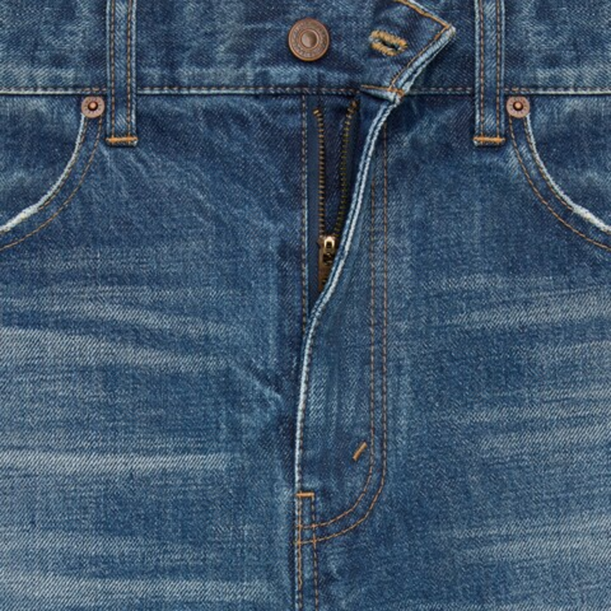 Celine Flared Surf Jeans in Dark Union Wash Denim - view 2
