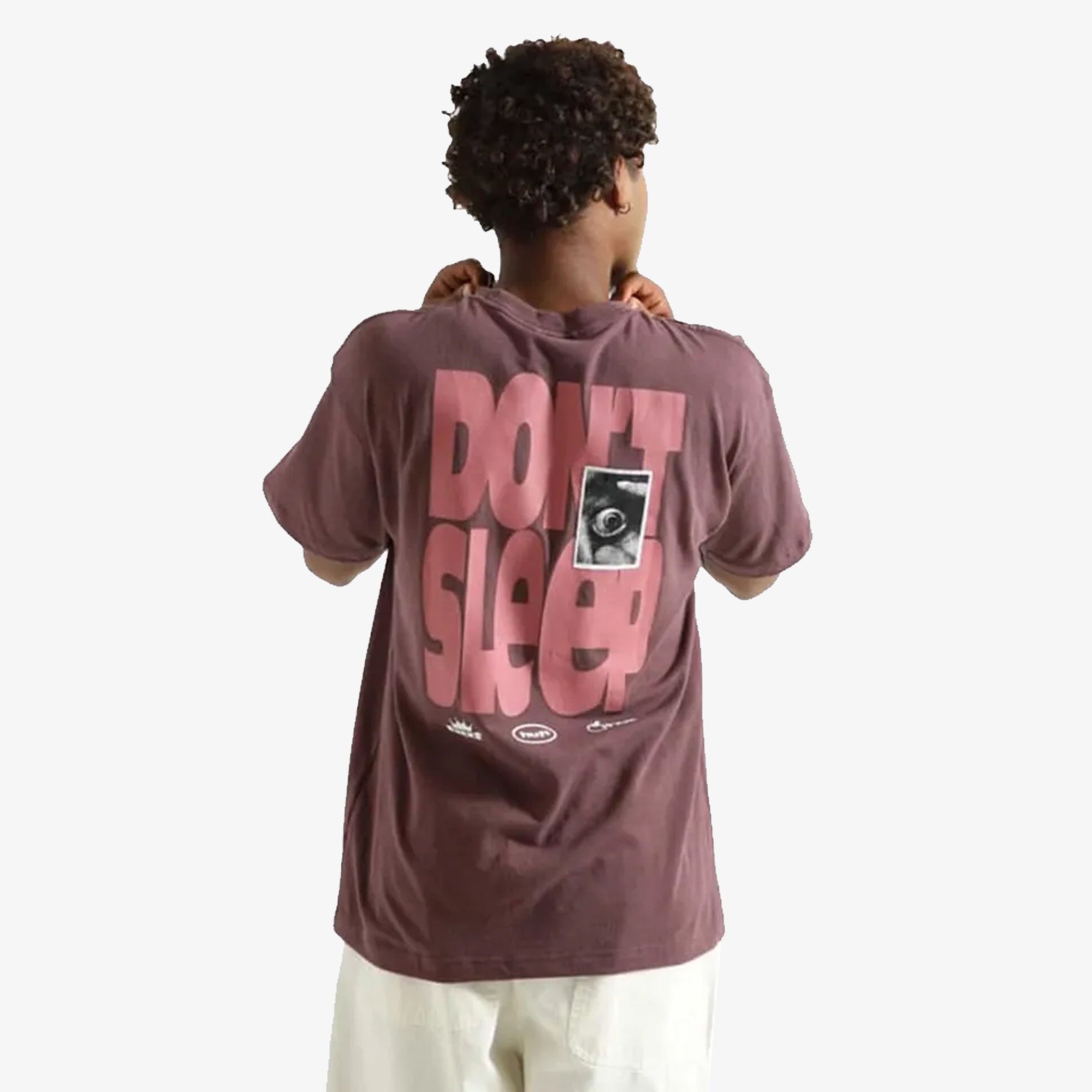 Huf | Cousin Of Death T-shirt { Eggplant - view 2