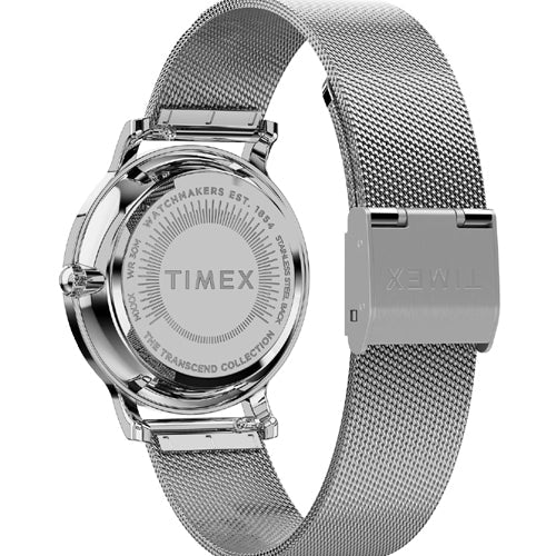 Timex Transcend Women Silver Round Dial Analog Watch 34mm TW2Y19100IK - view 2