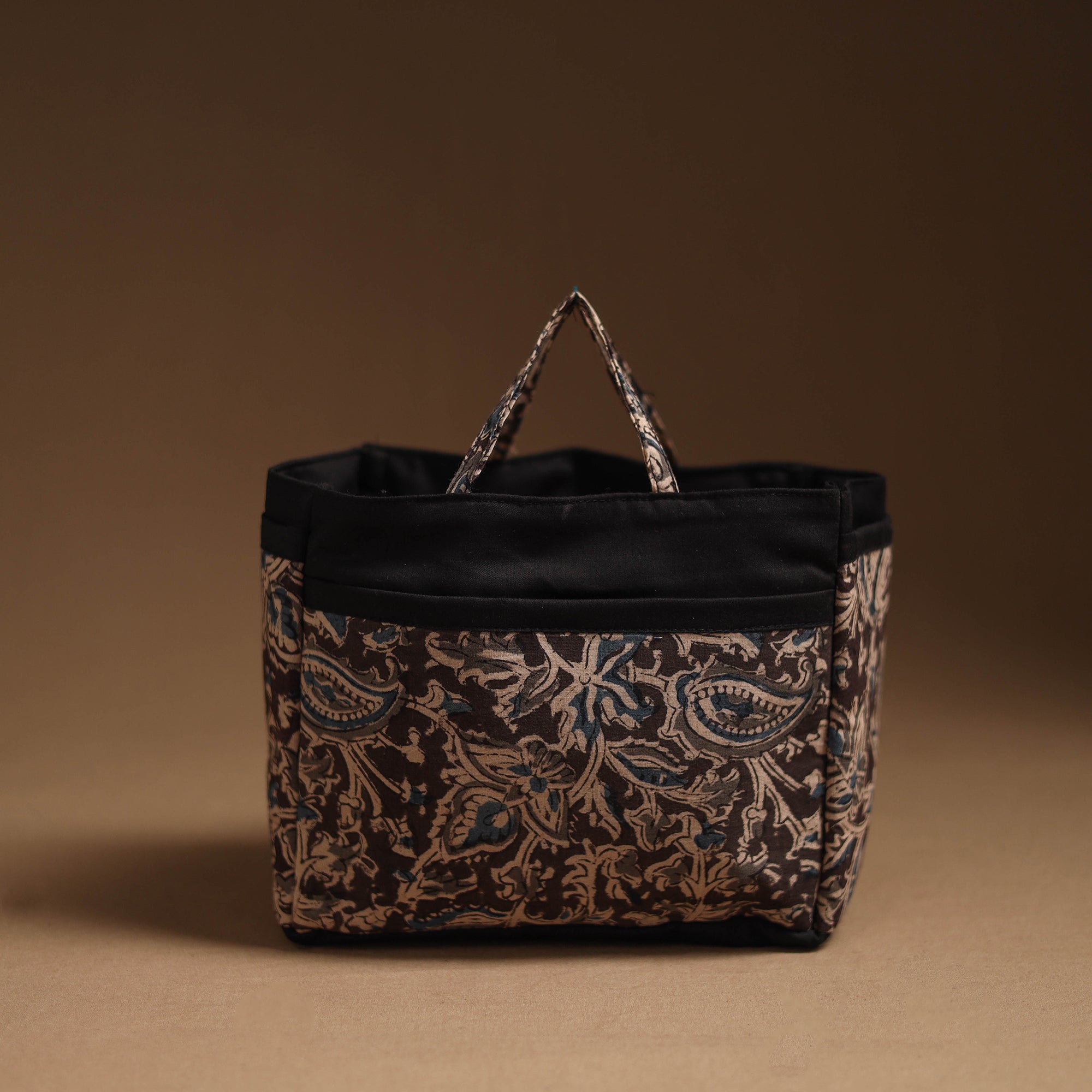 NOORI BAZAR Brown - Handcrafted Cotton Cosmetic/Toiletry Bag 02