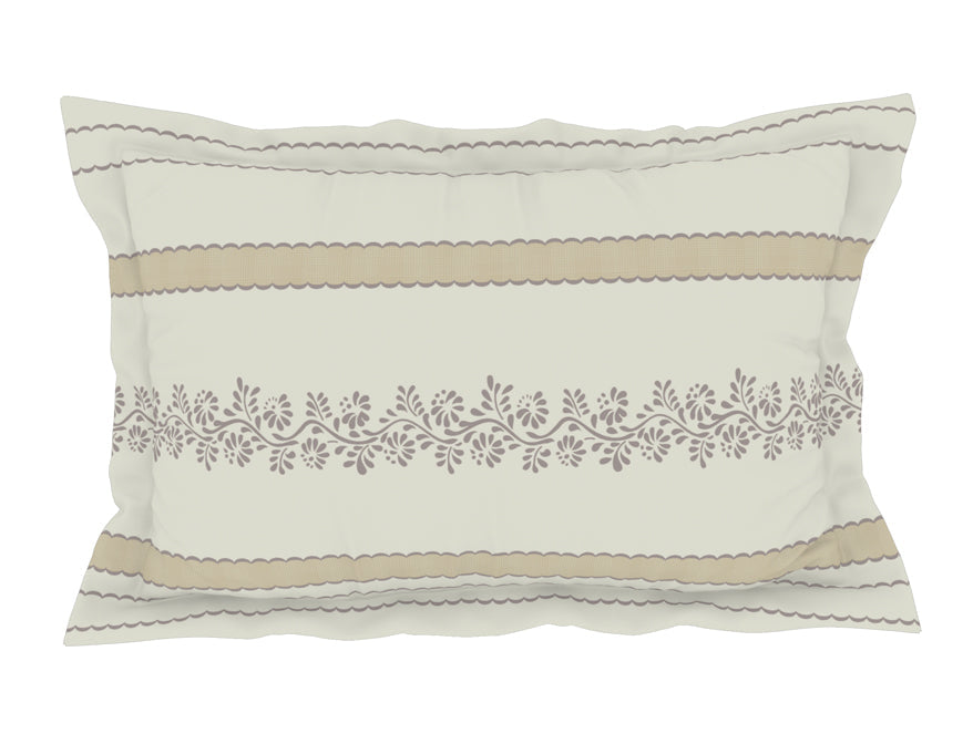 Spaces India Geometric Colud Dancer - White 100% Cotton King Fitted Sheet - Gypsy By Spaces - view 5