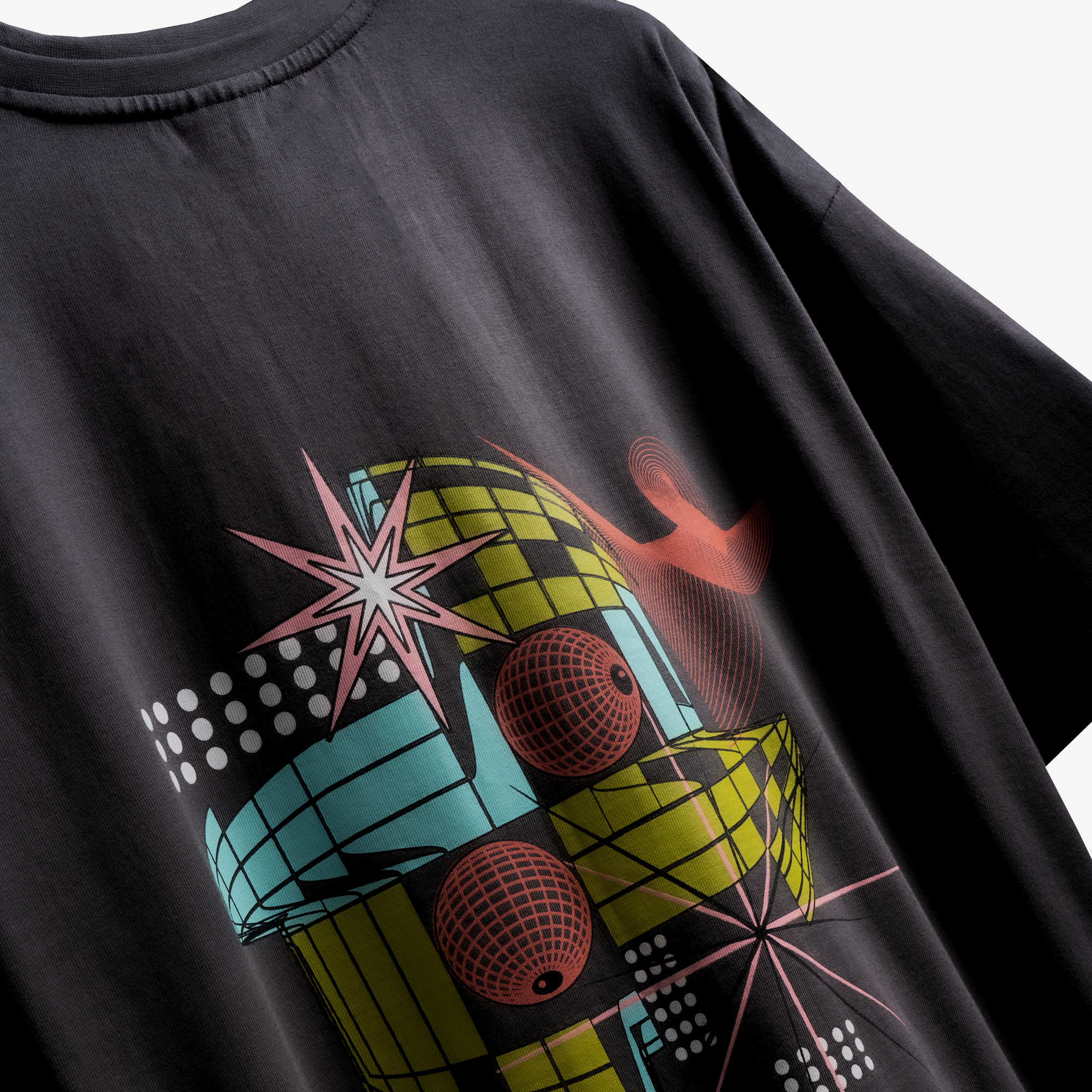 Superkicks | SPACEMAN DISCO T-SHIRT { ASPHALT